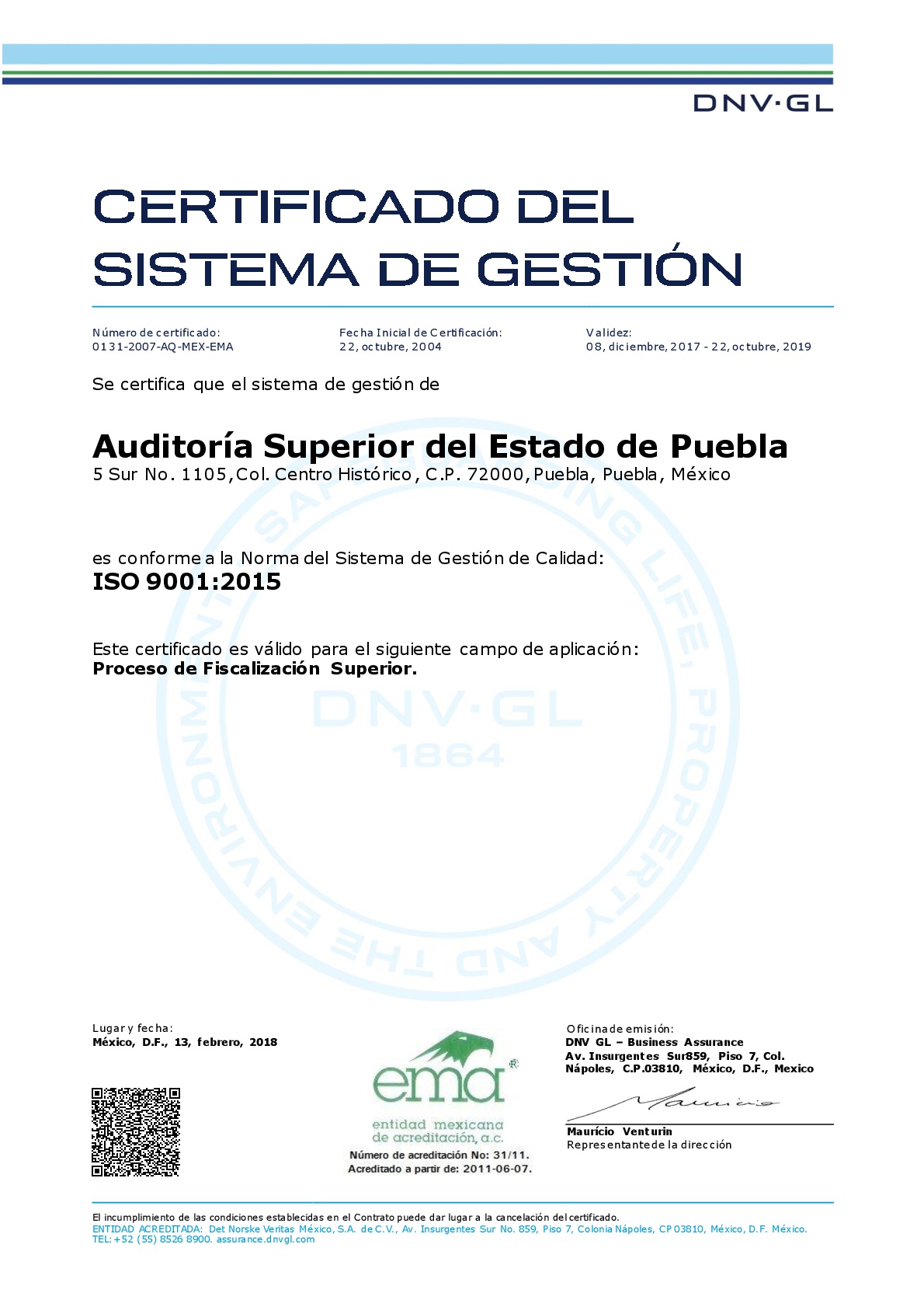 Sistema de Gestión de la Calidad ISO 9001:2015